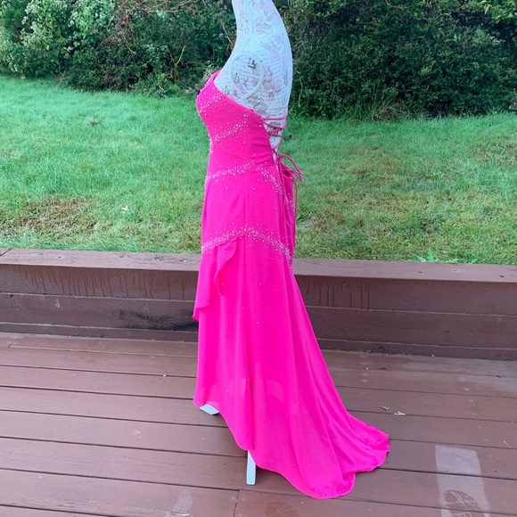 P’zazz Prom Strapless sequin Dress - Picture 2 of 7